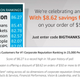 $8.62 off any $50 order shipped and sold by Amazon. Promo code BIGTHANKS.